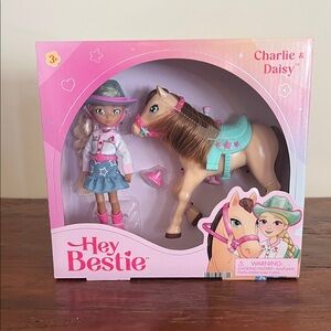 Charlie & Daisy Doll and Horse Set - Pink and Brown